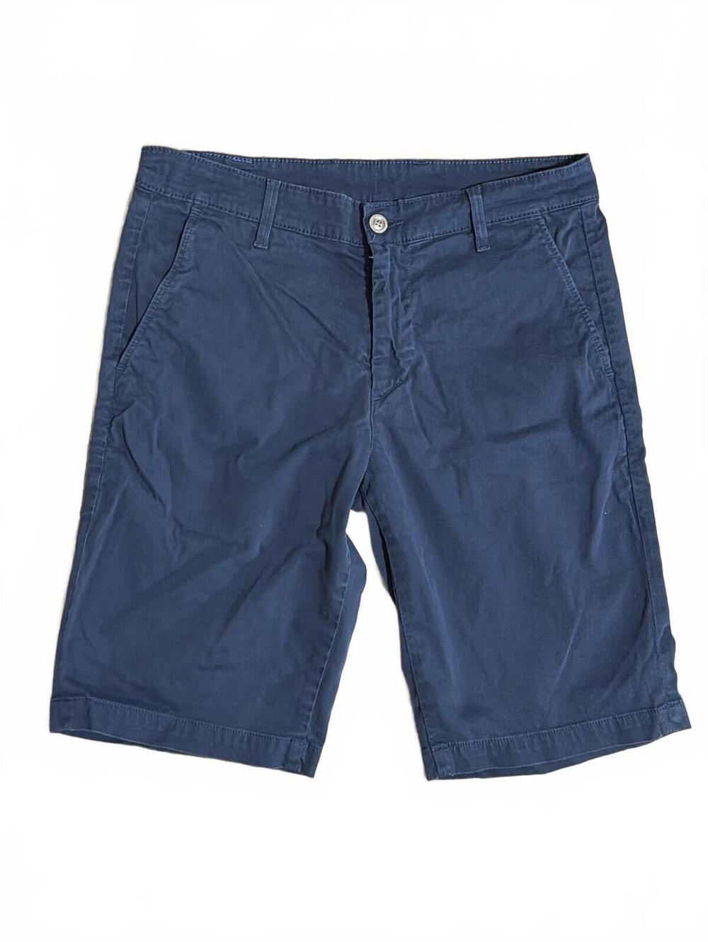 AG Adriano Goldschmied Griffin Tailored Navy Blue Men's Chino Shorts Size 32R